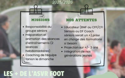 RECRUTEMENT SAISON 2025/2026