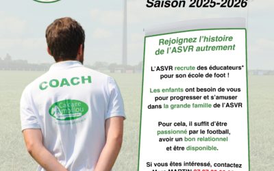L’ASVR RECRUTE ‼️