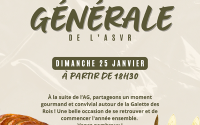 ASSEMBLÉE GÉNÉRALE ET GALETTE DE L&rsquo;ASVR
