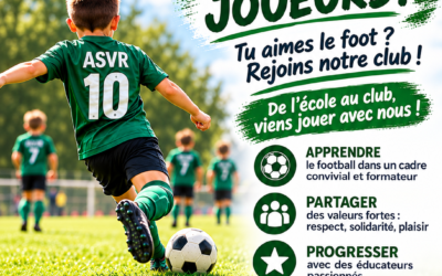 PARENTS, ET SI VOTRE ENFANT SE LANÇAIT DANS L’AVENTURE ASVR ? 🟢⚪️